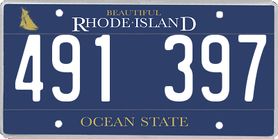 RI license plate 491397