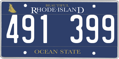 RI license plate 491399