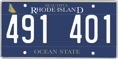 RI license plate 491401