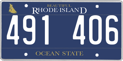 RI license plate 491406