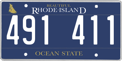 RI license plate 491411