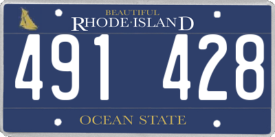 RI license plate 491428