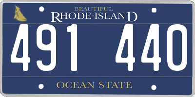 RI license plate 491440