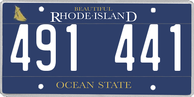 RI license plate 491441