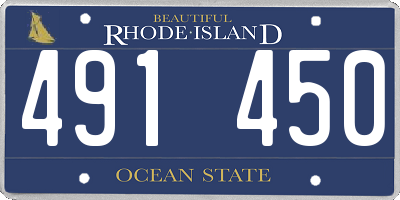 RI license plate 491450