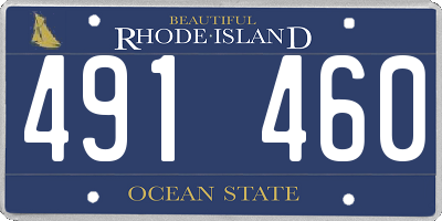 RI license plate 491460