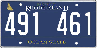 RI license plate 491461