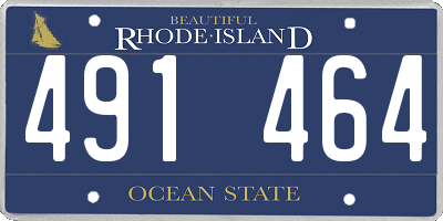 RI license plate 491464