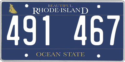RI license plate 491467