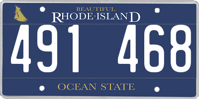 RI license plate 491468