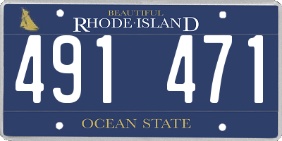 RI license plate 491471