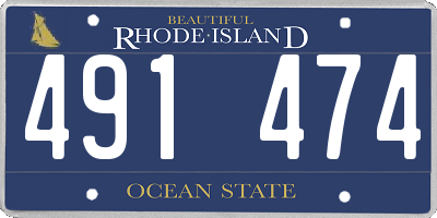 RI license plate 491474