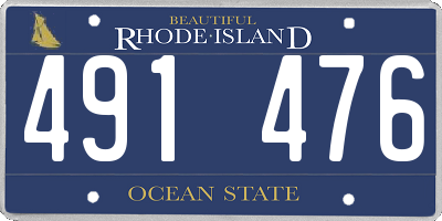 RI license plate 491476