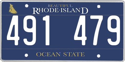 RI license plate 491479