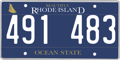 RI license plate 491483