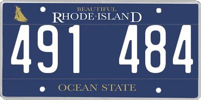 RI license plate 491484