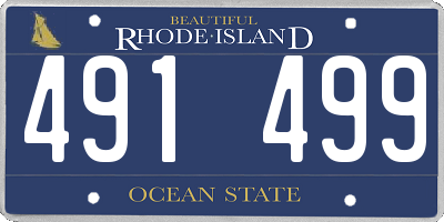 RI license plate 491499