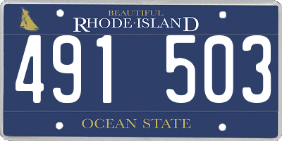 RI license plate 491503