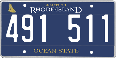 RI license plate 491511