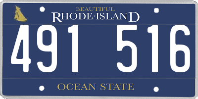 RI license plate 491516