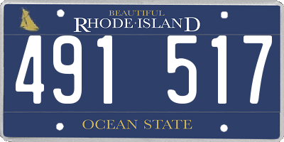 RI license plate 491517