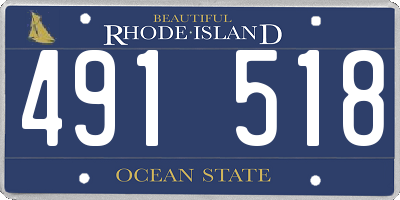 RI license plate 491518