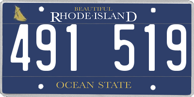 RI license plate 491519