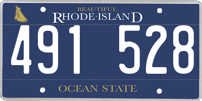 RI license plate 491528