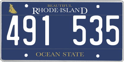 RI license plate 491535