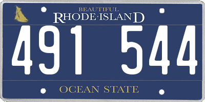 RI license plate 491544