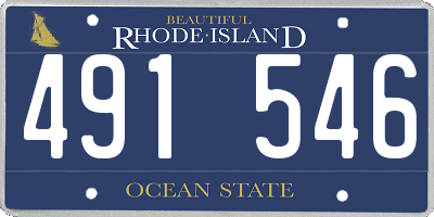 RI license plate 491546