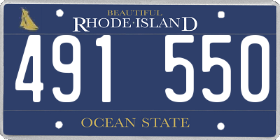 RI license plate 491550