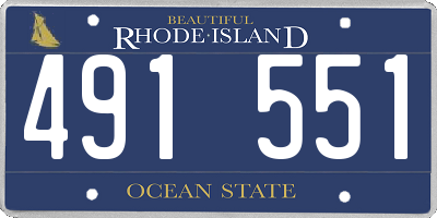 RI license plate 491551