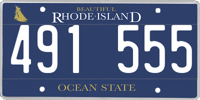 RI license plate 491555