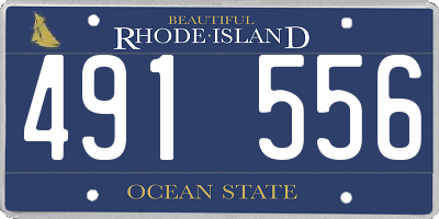 RI license plate 491556