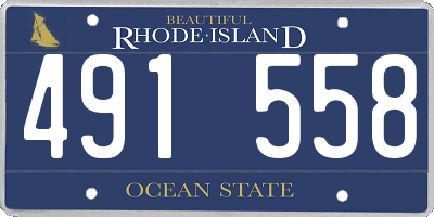 RI license plate 491558