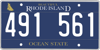 RI license plate 491561