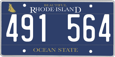 RI license plate 491564