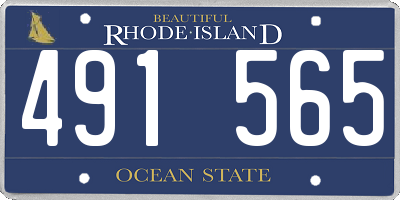 RI license plate 491565