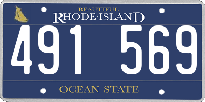 RI license plate 491569