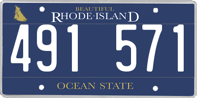 RI license plate 491571