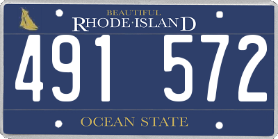 RI license plate 491572