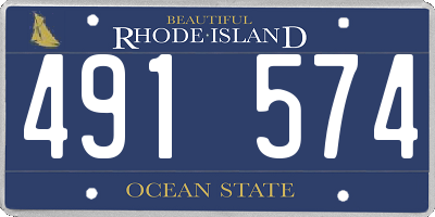 RI license plate 491574