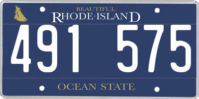 RI license plate 491575