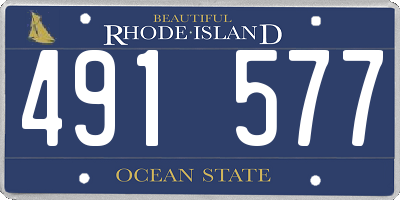 RI license plate 491577