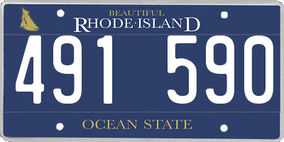 RI license plate 491590