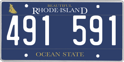 RI license plate 491591