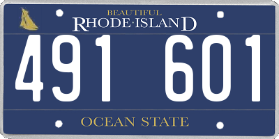 RI license plate 491601