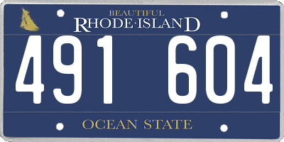 RI license plate 491604