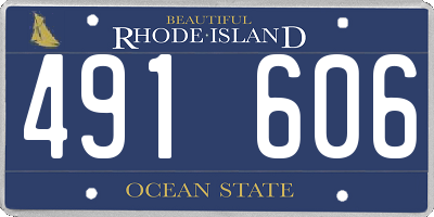 RI license plate 491606
